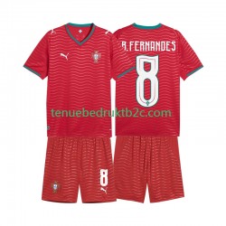 Thuisshirt Portugal Bruno Fernandes 8 Voetbalteneu Kinderen WK 2026 S-S