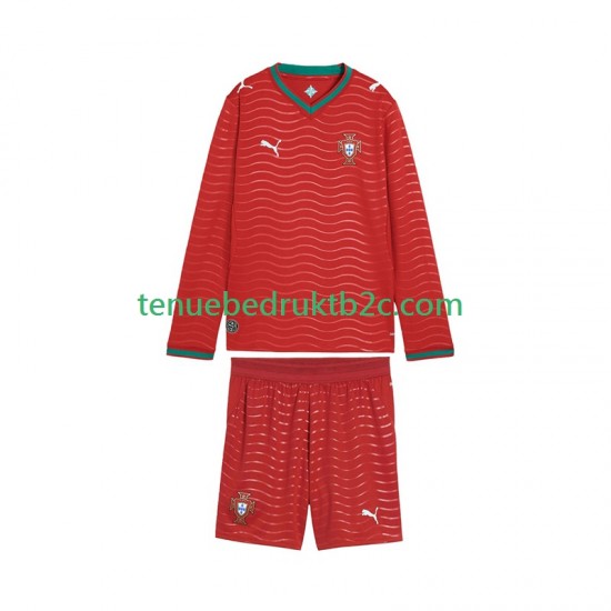 Thuisshirt Portugal Voetbalteneu Kinderen WK 2026 L-S