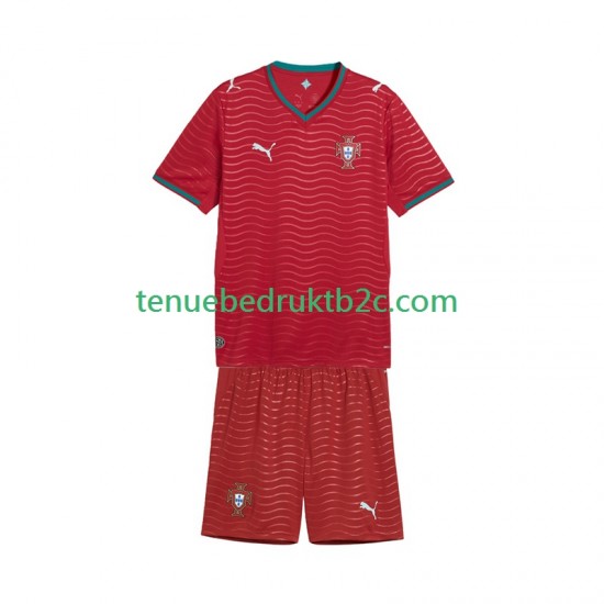 Thuisshirt Portugal Voetbalteneu Kinderen WK 2026 S-S