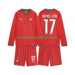 Thuisshirt Portugal Rafael Leao 17 Voetbalteneu Kinderen WK 2026 L-S