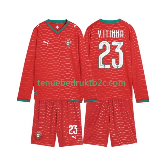 Thuisshirt Portugal Vitinha 23 Voetbalteneu Kinderen WK 2026 L-S