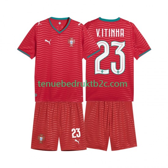 Thuisshirt Portugal Vitinha 23 Voetbalteneu Kinderen WK 2026 S-S