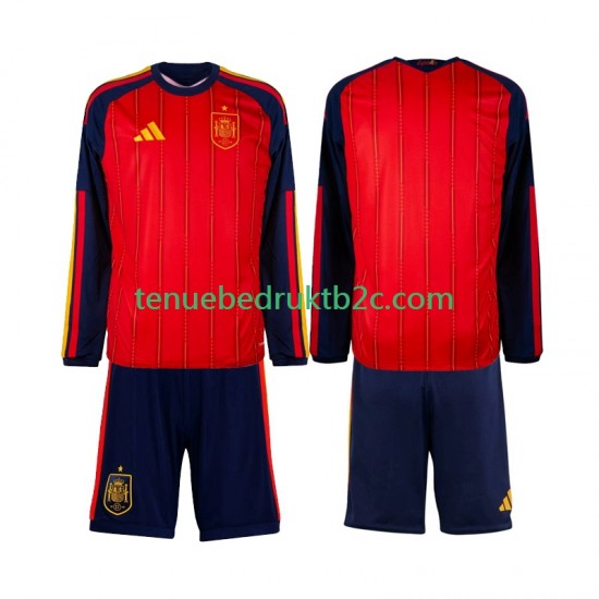 Thuisshirt Spanje Voetbalteneu Kinderen WK 2026 L-S
