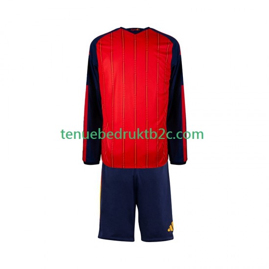 Thuisshirt Spanje Voetbalteneu Kinderen WK 2026 L-S