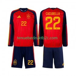 Thuisshirt Spanje Marc Cucurella 22 Voetbalteneu Kinderen WK 2026 L-S