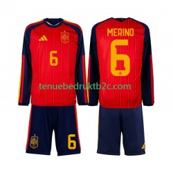 Thuisshirt Spanje Mikel Merino 6 Voetbalteneu Kinderen WK 2026 L-S