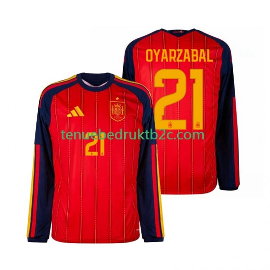 Thuisshirt Spanje Mikel Oyarzabal 21 Mannen WK 2026 L-S