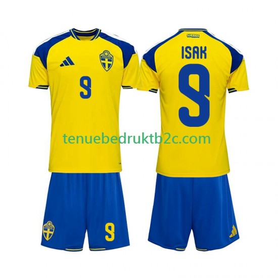 Thuisshirt Zweden Alexander Isak 9 Voetbalteneu Kinderen 2026 S-S