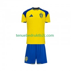 Thuisshirt Zweden Voetbalteneu Kinderen 2026 S-S