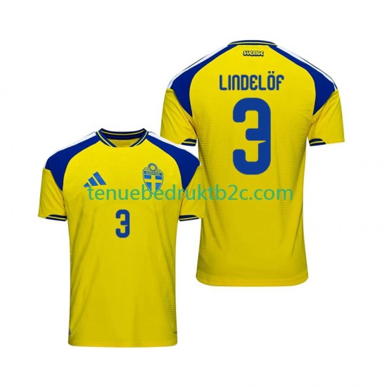 Thuisshirt Zweden Victor Lindelof 3 Mannen 2026 S-S