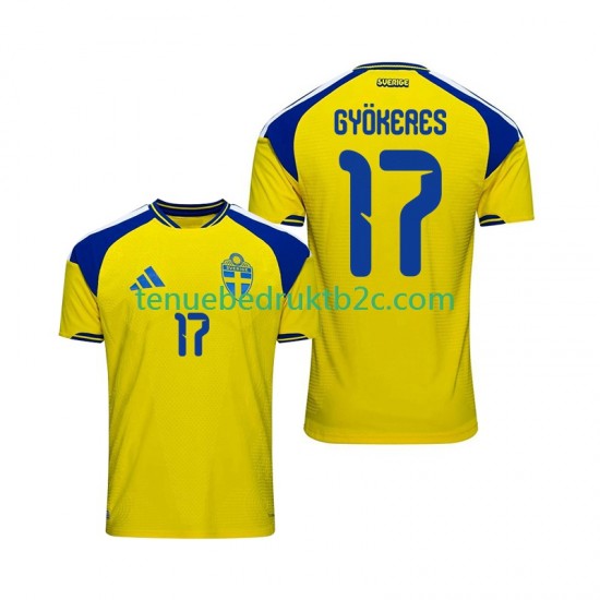 Thuisshirt Zweden Viktor Gyokeres 17 Mannen 2026 S-S