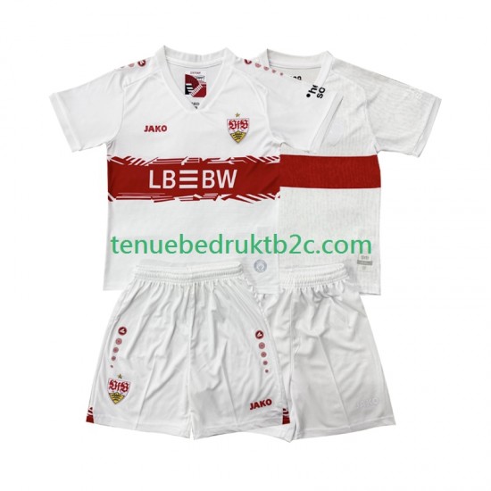 Thuisshirt VfB Stuttgart Voetbalteneu Kinderen 2025-26 S-S