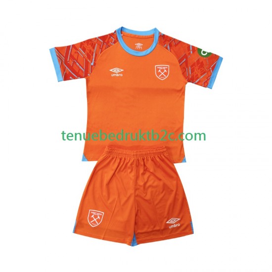 Uitshirt West Ham United Keeper Voetbalteneu Kinderen 2025-26 S-S