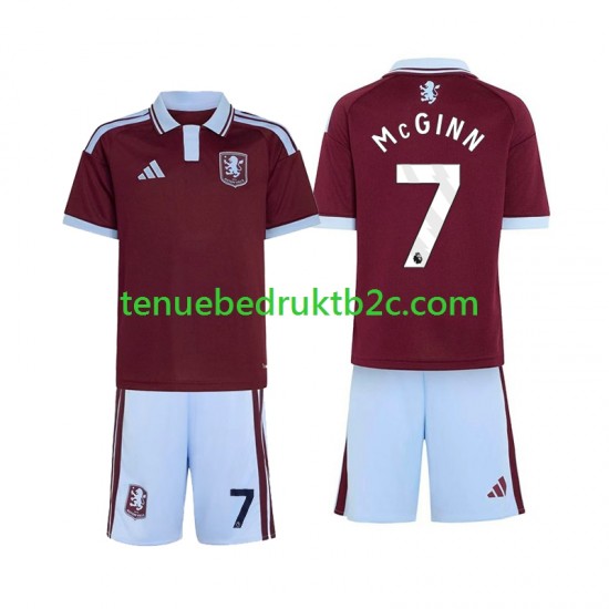 Thuisshirt Aston Villa John McGinn 7 Voetbalteneu Kinderen 2026-27 S-S