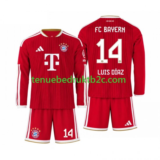 Thuisshirt FC Bayern München Luis Diaz 14 Voetbalteneu Kinderen 2026-27 L-S