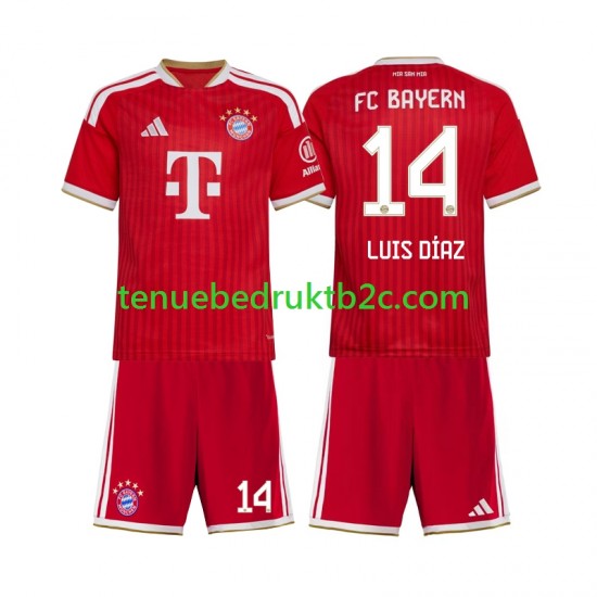 Thuisshirt FC Bayern München Luis Diaz 14 Voetbalteneu Kinderen 2026-27 S-S