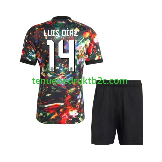 Thuisshirt FC Bayern München Luis Diaz 14 Oktoberfest Voetbalteneu Kinderen 2026-27 S-S