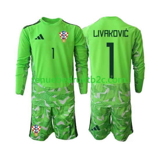 Thuisshirt Kroatië Keeper Dominik Livakovic 25 Voetbalteneu Kinderen 2026-27 L-S