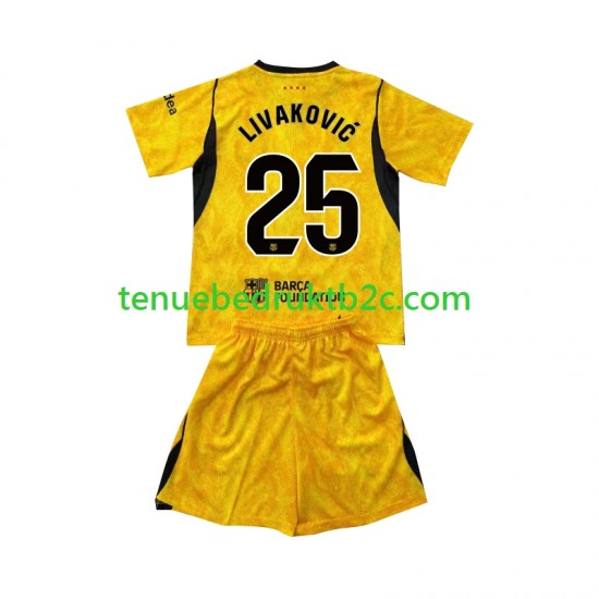 4de shirt FC Barcelona Keeper Dominik Livakovic 25 Voetbalteneu Kinderen 2026-27 S-S