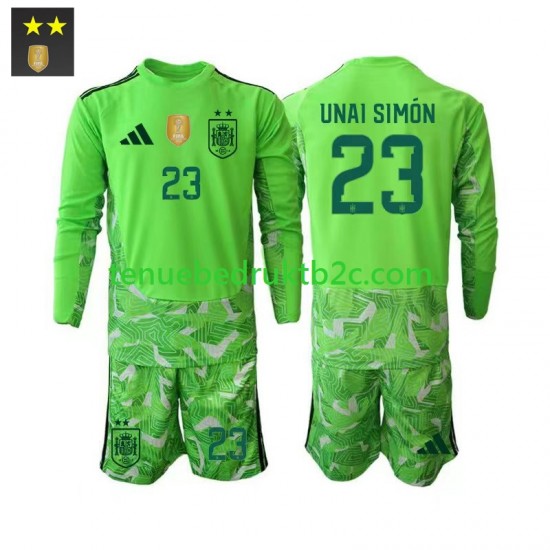 3de shirt Spanje Keeper Unai Simon 23 Voetbalteneu Kinderen 2026-27 L-S