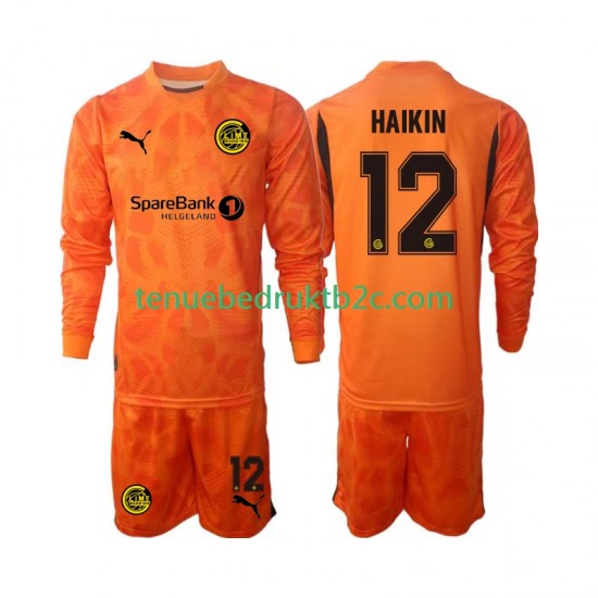 Uitshirt FK Bodø/Glimt  Keeper Nikita Haikin 12 Voetbalteneu Kinderen 2025 L-S