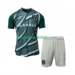 Uitshirt Norwich City Voetbalteneu Kinderen 2025-26 S-S