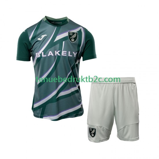 Uitshirt Norwich City Voetbalteneu Kinderen 2025-26 S-S