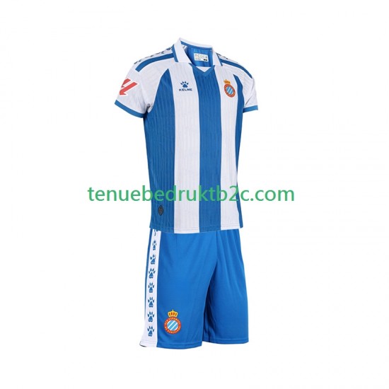 Thuisshirt RCD Espanyol Voetbalteneu Kinderen 2025-26 S-S
