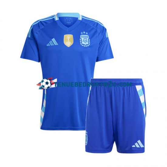 Uitshirt Argentinië Copa America Voetbalteneu Kinderen 2024 S-S Blauw