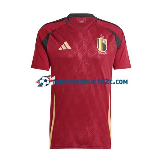 Thuisshirt België Mannen Europacup 2024 S-S Rood