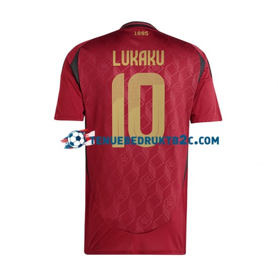 Thuisshirt België Romelu Lukaku 10 Mannen Europacup 2024 S-S Rood