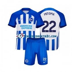 Thuisshirt Brighton Hove Albion Mitoma 22 Voetbalteneu Kinderen 2023-24 S-S