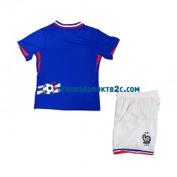 Thuisshirt Frankrijk Voetbalteneu Kinderen Europacup 2024 S-S Blauw