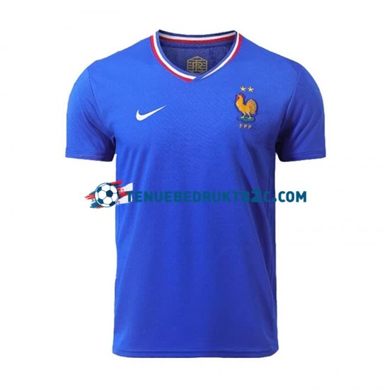 Thuisshirt Frankrijk Mannen Europacup 2024 S-S Blauw