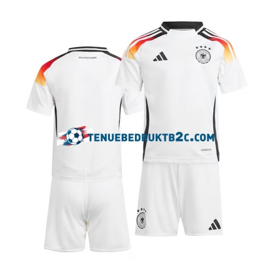 Thuisshirt Duitsland Voetbalteneu Kinderen Europacup 2024 S-S Wit