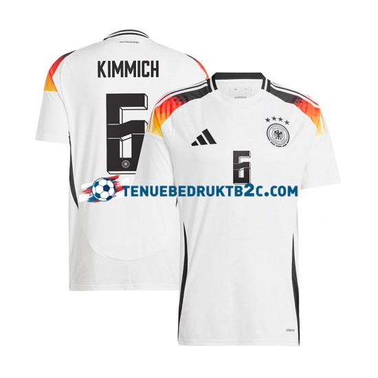 Thuisshirt Duitsland Joshua Kimmich 6 Mannen Europacup 2024 S-S Wit