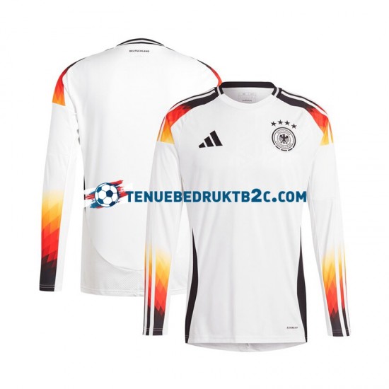 Thuisshirt Duitsland Mannen Europacup 2024 L-S Wit