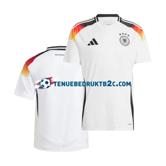 Thuisshirt Duitsland Mannen Europacup 2024 S-S Wit
