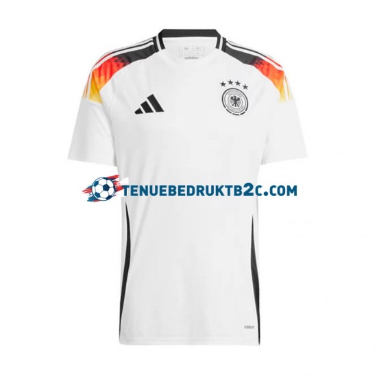 Thuisshirt Duitsland Mannen Europacup 2024 S-S Wit