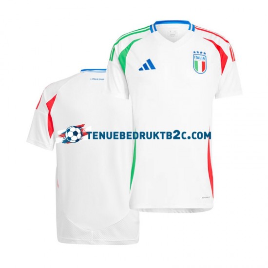 Uitshirt Italië Mannen Europacup 2024 S-S Wit