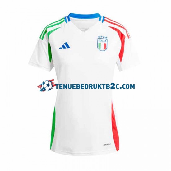 Uitshirt Italië Vrouwen Europacup 2024 S-S Wit