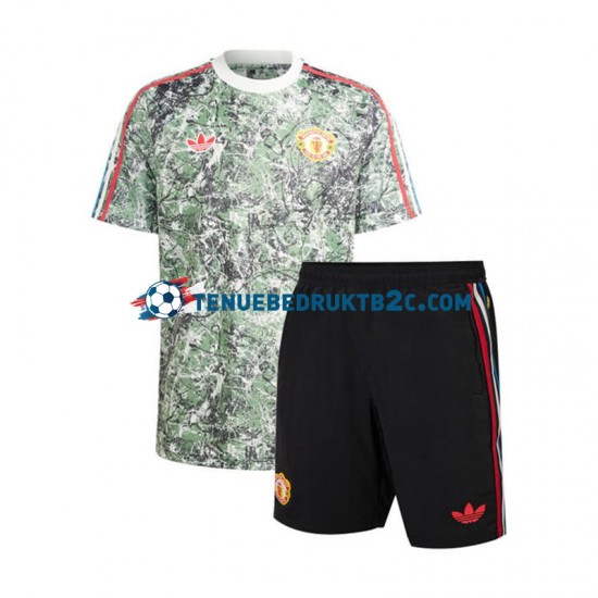 Thuisshirt Manchester United Stone Roses Voetbalteneu Kinderen 2023-24 S-S