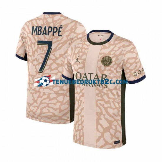 4de shirt Paris Saint-Germain Kylian Mbappe 7 Mannen 2023-24 S-S