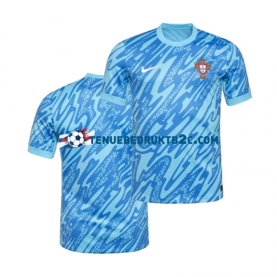 3de shirt Portugal Keeper Mannen Europacup 2024 S-S Blauw