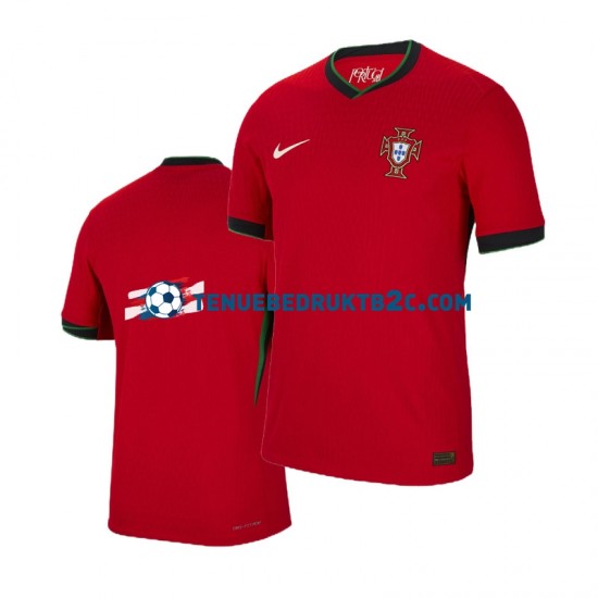 Thuisshirt Portugal Mannen Europacup 2024 S-S Rood