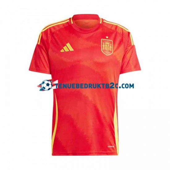 Thuisshirt Spanje Mannen Europacup 2024 S-S Rood