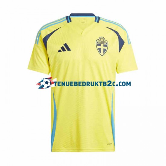 Thuisshirt Zweden Mannen 2024 S-S