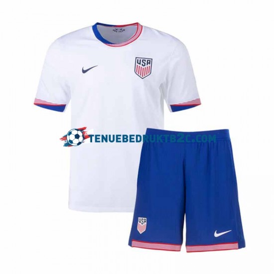 Thuisshirt USA Voetbalteneu Kinderen 2024 S-S