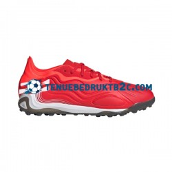 Adidas COPA SENSE.1 TF Meteorite Rood Wit voetbalschoenen