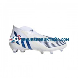 Adidas Predator EDGE FG Diamond Edge Blauw Wit voetbalschoenen
